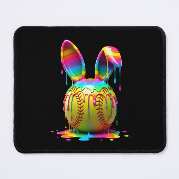 Item preview, Easter Bunny Softball Ice Cream Drip designed and sold by OlakunleOloroz.