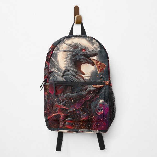 Item preview, Infernal Pizza Dragon – Dark Fantasy Surreal Beast Art designed and sold by Grafititee.