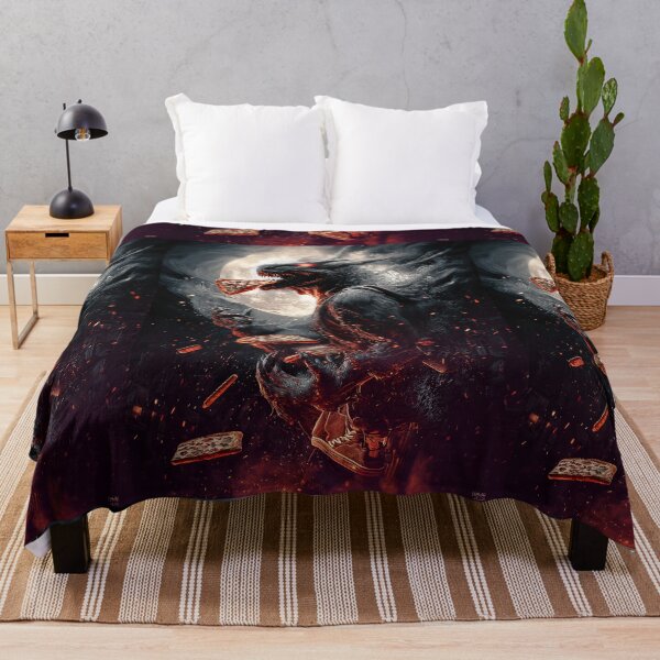 Item preview, Infernal Pizza Dragon – Dark Fantasy Surreal Beast Art designed and sold by Grafititee.