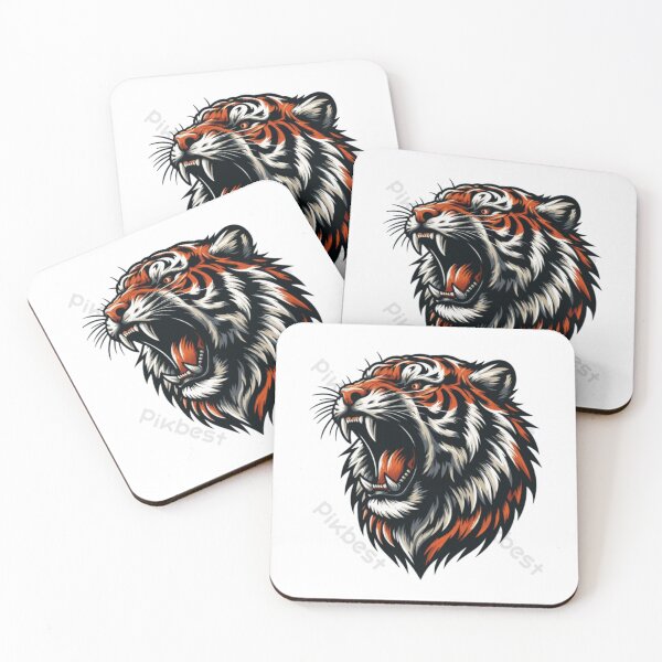 Item preview, Roaring Tiger Head – Fierce Wild Animal Power Illustration designed and sold by StyleForge Apparel.