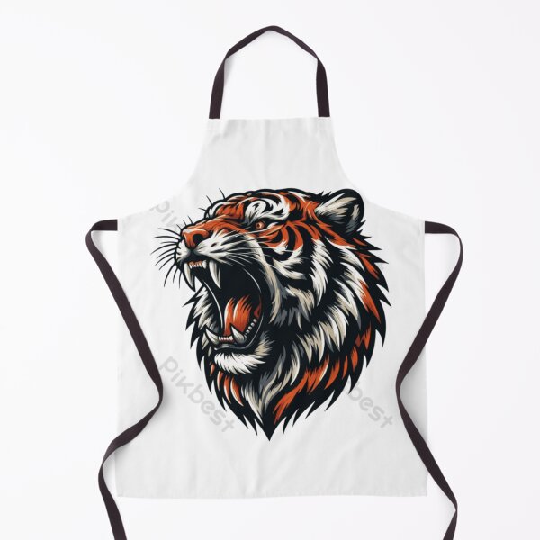 Item preview, Roaring Tiger Head – Fierce Wild Animal Power Illustration designed and sold by StyleForge Apparel.