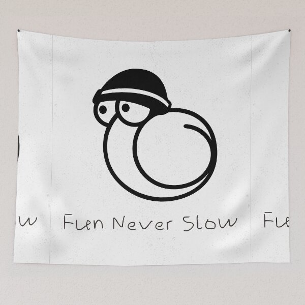 Item preview, Fun Never Slow – Minimal Snail Line Art with Chill Vibes designed and sold by snewen.