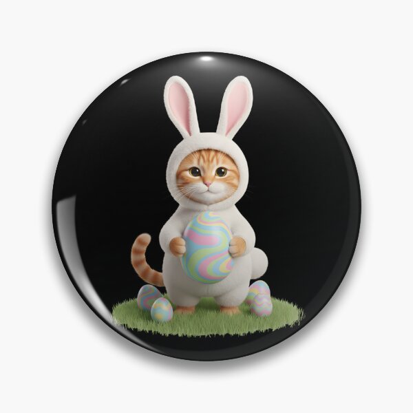 Item preview, Easter Orange Cat Bunny Ears Funny designed and sold by OlakunleOloroz.