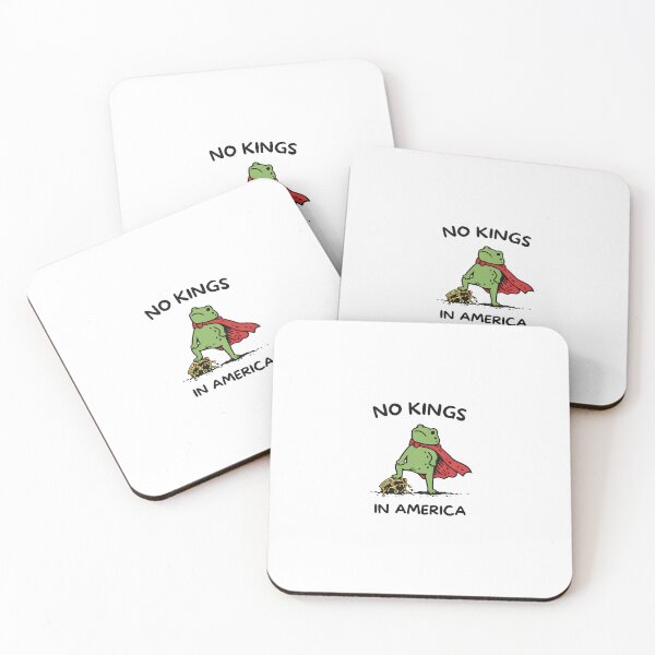 Item preview, No kings in America warrior frog meme designed and sold by Le7yaStore.