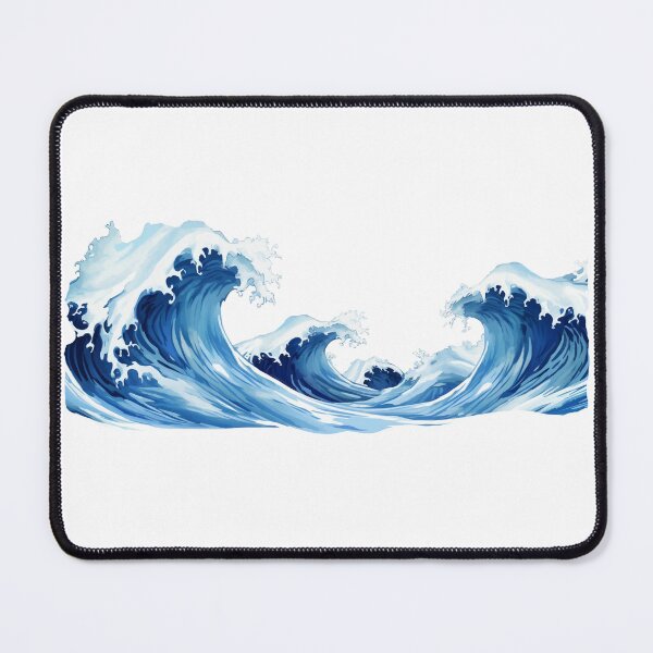 Item preview, Ocean Wave Illustration – Japanese Inspired Sea Art for Beach & Surf Lovers designed and sold by Frollein S Berlin.