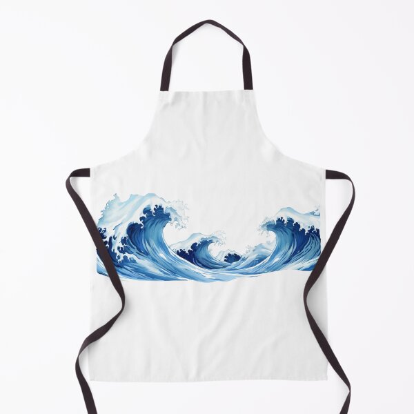 Item preview, Ocean Wave Illustration – Japanese Inspired Sea Art for Beach & Surf Lovers designed and sold by Frollein S Berlin.