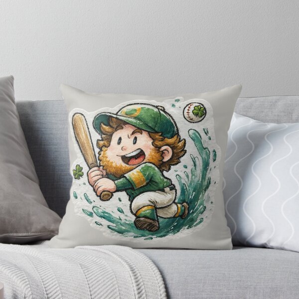 Item preview, St. Patrick’s Day Baseball Lucky Slugger Leprechaun designed and sold by MythicCotton.