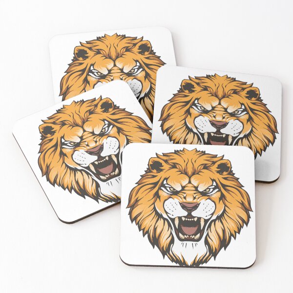 Item preview, Angry Lion Head Illustration – King of the Jungle designed and sold by SumeetCreativeArt.
