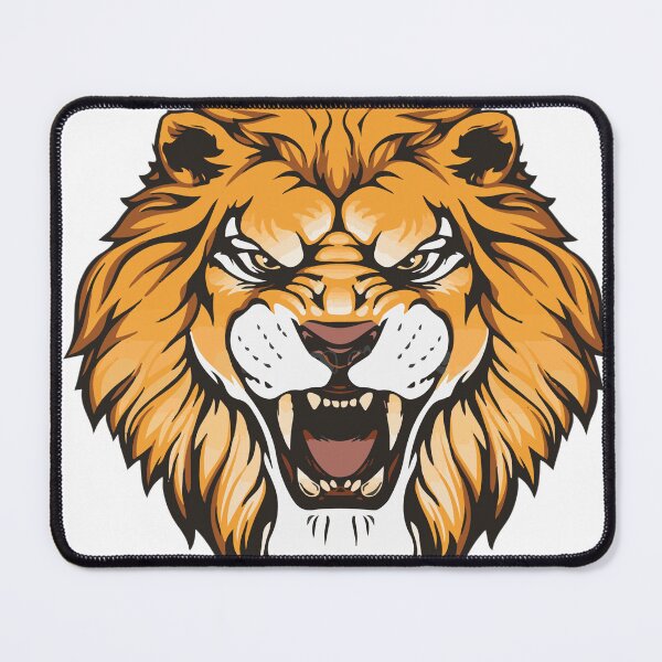 Item preview, Angry Lion Head Illustration – King of the Jungle designed and sold by SumeetCreativeArt.