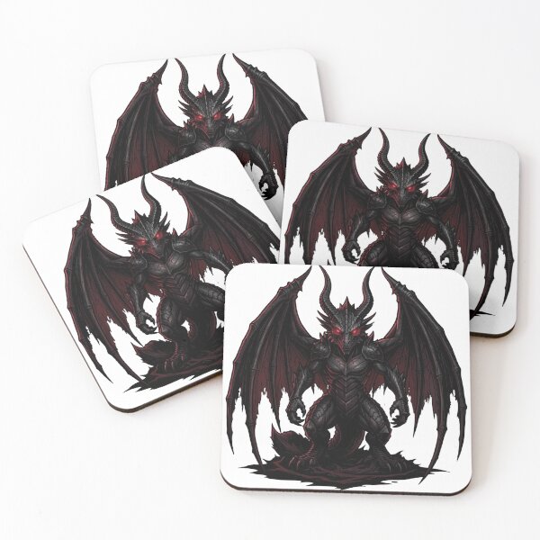 Item preview, Gothic Dark Dragon Lord - Red Eyed Occult Demon Beast designed and sold by myforestfog.