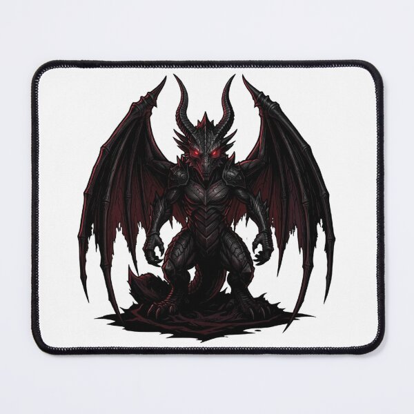 Item preview, Gothic Dark Dragon Lord - Red Eyed Occult Demon Beast designed and sold by myforestfog.