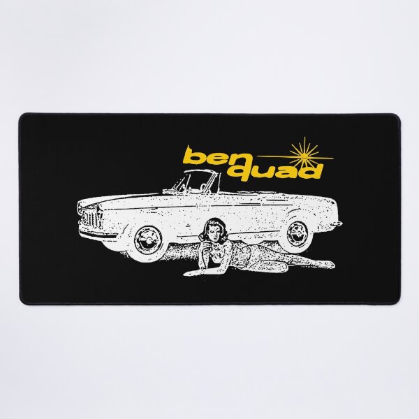 Item preview, White Silhouette Car With Yellow Typography designed and sold by nerdyygraphic.