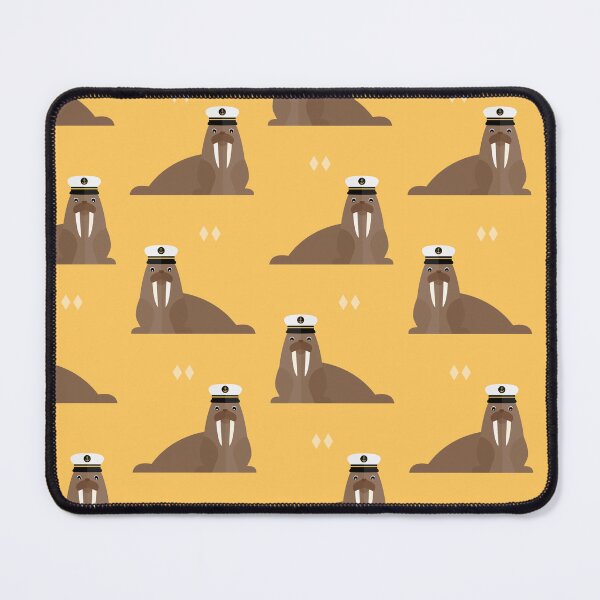 Item preview, Walruses with sailor hat on yellow designed and sold by reneesillus.