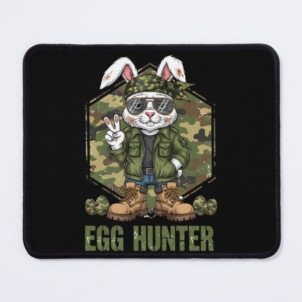 Item preview, Egg Hunter Cute Rabbit Peace Sign Camo Easter Bunny designed and sold by OlakunleOloroz.