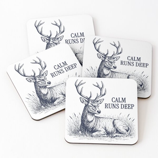 Item preview, Calm Runs Deep Deer Vintage Engraving Shirt, Peaceful Woodland Animal Illustration, Quiet Strength Nature Design designed and sold by TeeVerse27.