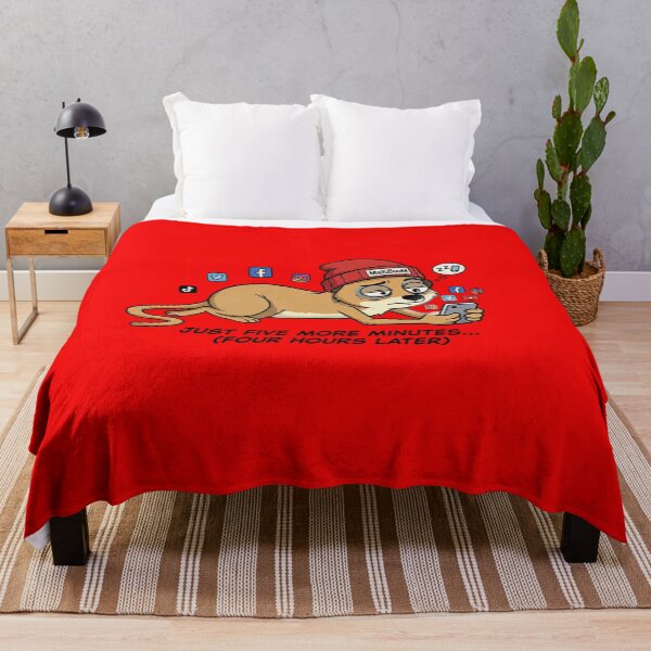 Item preview, Tired Doomscrolling Meerkat "Just Five More Minutes" - Retro Comic designed and sold by mAXiBoOM.