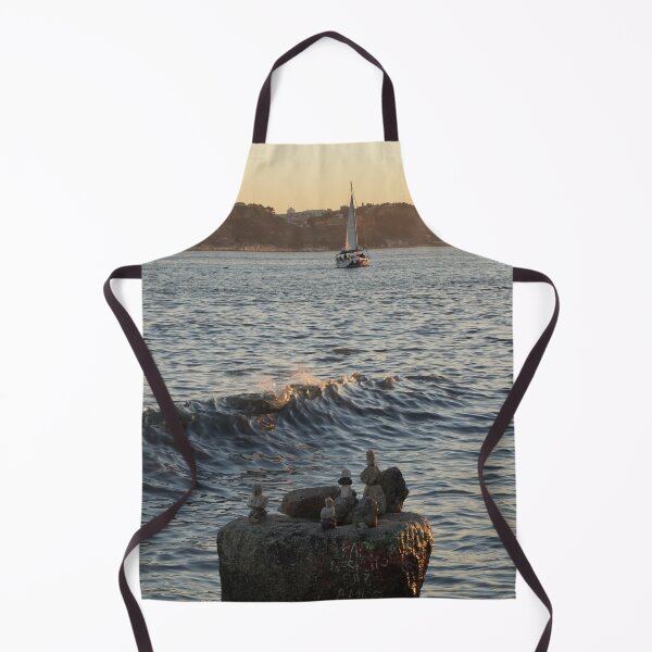 Item preview, Sailboat at sunset and bollard designed and sold by EuropeZigZag.
