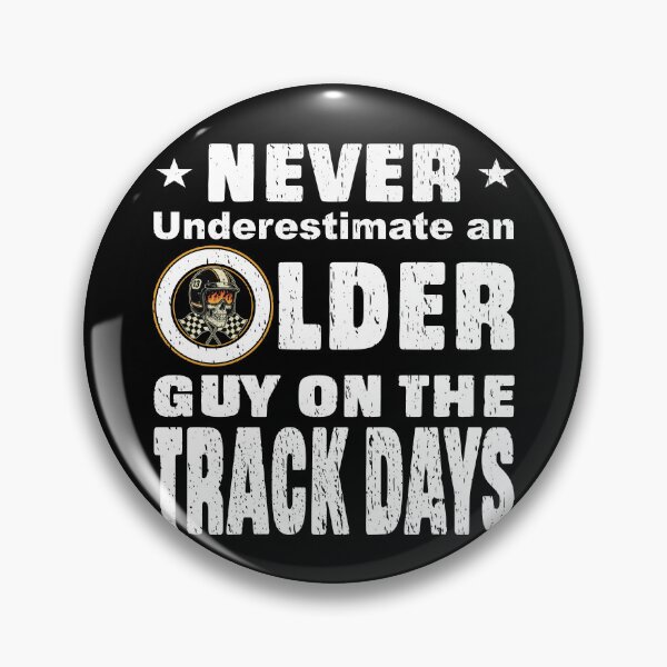 Item preview, Never Underestimate An Older Guy On The Track Days - Funny Racing Skull Design designed and sold by Jt41.