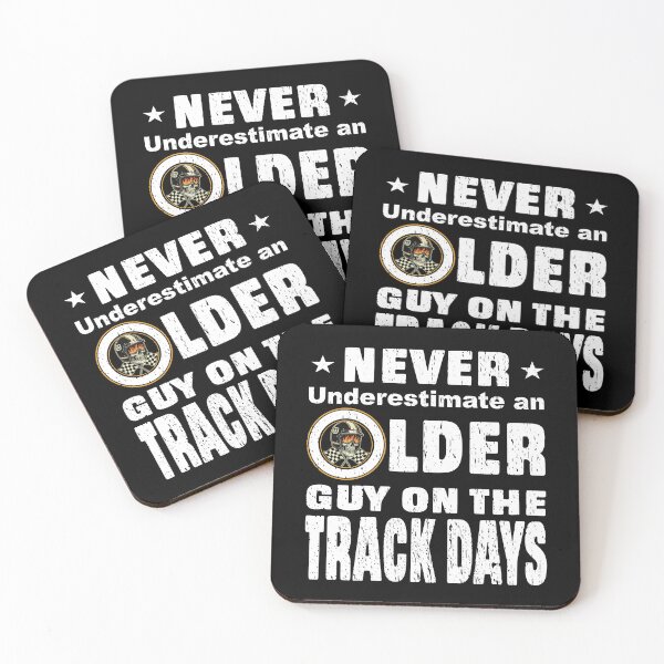 Item preview, Never Underestimate An Older Guy On The Track Days - Funny Racing Skull Design designed and sold by Jt41.