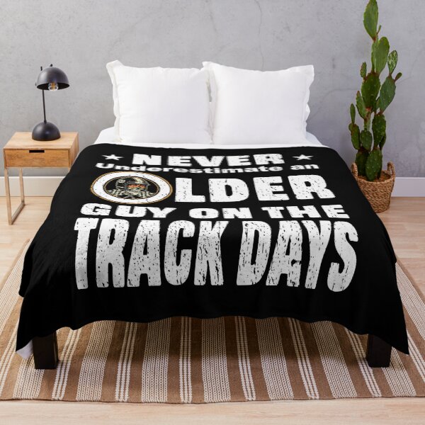 Item preview, Never Underestimate An Older Guy On The Track Days - Funny Racing Skull Design designed and sold by Jt41.