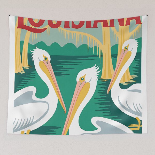 Item preview, Louisiana - Travel Poster - USA designed and sold by PrintableTravel.