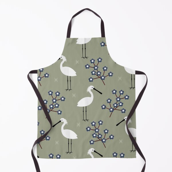 Item preview, Spoonbills on green designed and sold by reneesillus.