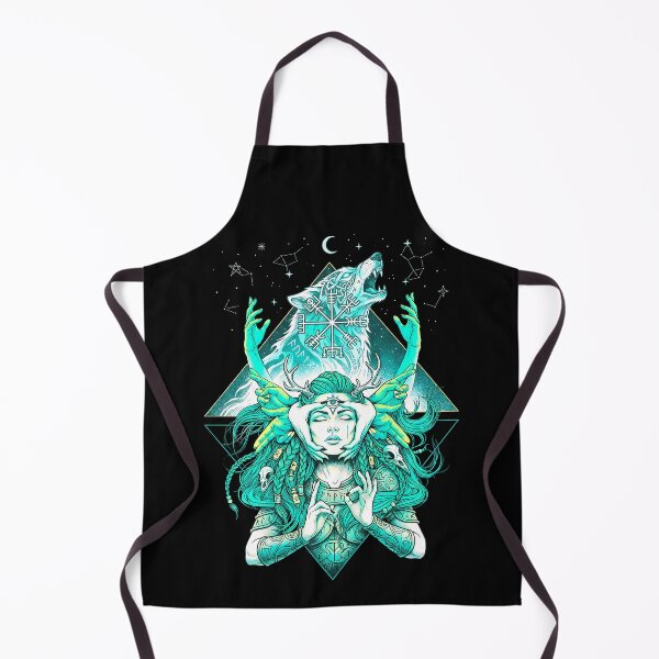 Item preview, Viking Woman Shaman Wolf Spirit Boho Norse Mythology designed and sold by GrandeDuc.