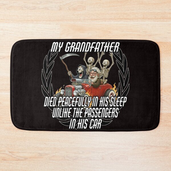 Item preview, Funny Grim Reaper Grandpa Hot Rod Crash Meme designed and sold by A-T-H.