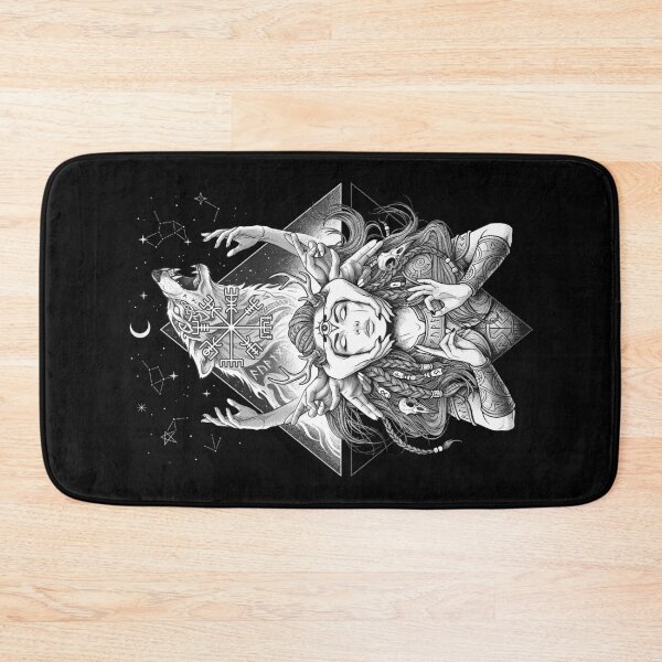 Item preview, Viking Woman Shaman Wolf Spirit Boho Norse Mythology designed and sold by GrandeDuc.