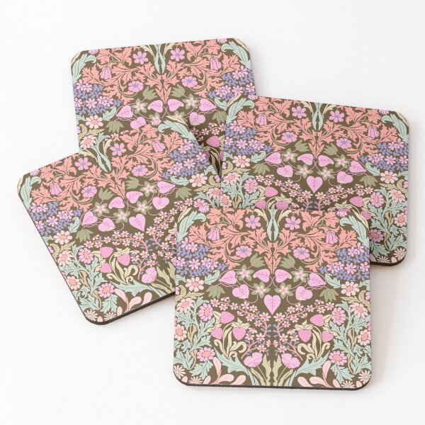 Item preview, Little Garden Damask - Retro Palette designed and sold by TigaTiga.