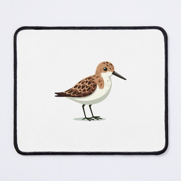 Item preview, A colorful digital illustration of a shorebird with brown and white feathers, standing elegantly. designed and sold by cave-canvas.