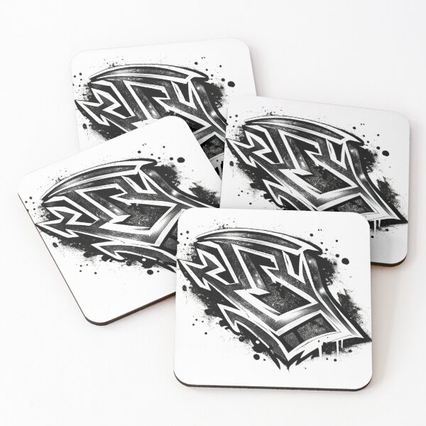 Item preview, Monochrome Metal Graffiti - Urban Black & White Street Art designed and sold by HubiUrbanStudio.