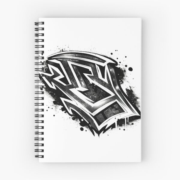 Item preview, Monochrome Metal Graffiti - Urban Black & White Street Art designed and sold by HubiUrbanStudio.
