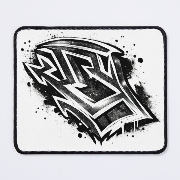 Item preview, Monochrome Metal Graffiti - Urban Black & White Street Art designed and sold by HubiUrbanStudio.