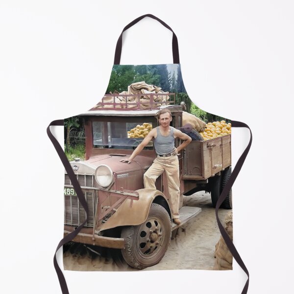 Item preview, Israel, Kfar Saba. Farmer With Fruit. 1934. designed and sold by UltraQuirky.