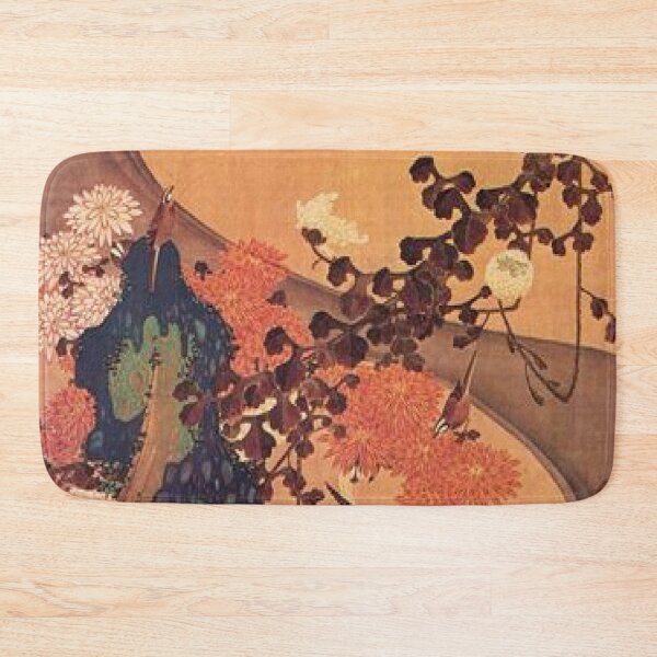 Item preview, Chrysanthemums by a stream designed and sold by SharonTheFirst.
