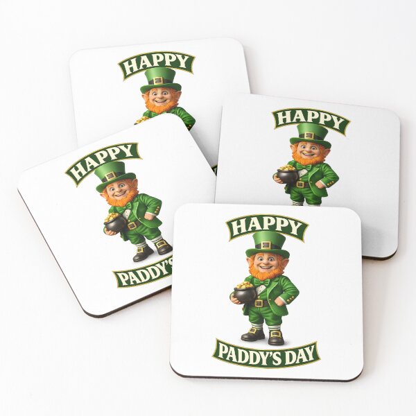 Item preview, Happy Paddy’s Day – Cute Leprechaun with Pot of Gold designed and sold by Rough Sketches – Ireland Inspired Art.