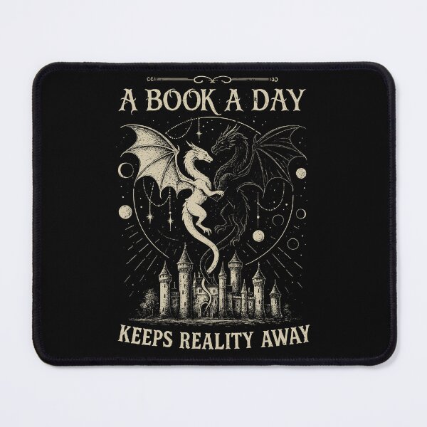 Item preview, A Book A Day Keeps Reality Away , Dragon Fantasy , Gothic Grunge Castle designed and sold by LanoraDamie.
