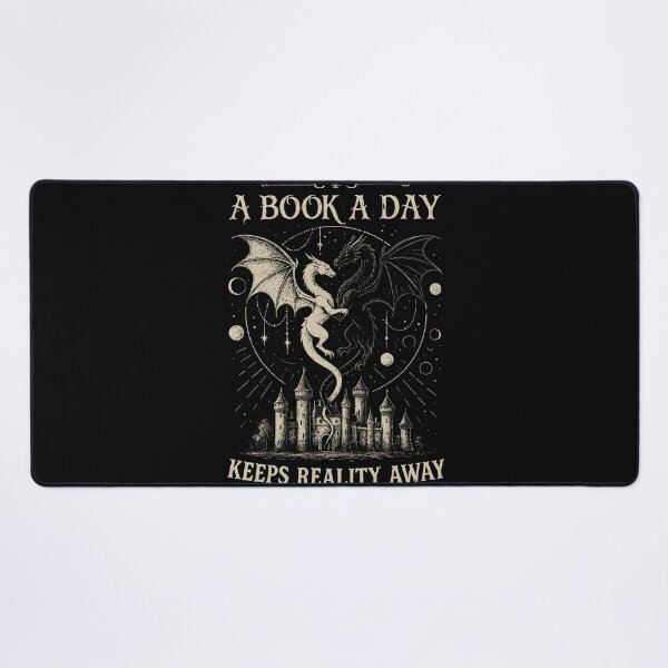 Item preview, A Book A Day Keeps Reality Away , Dragon Fantasy , Gothic Grunge Castle designed and sold by LanoraDamie.