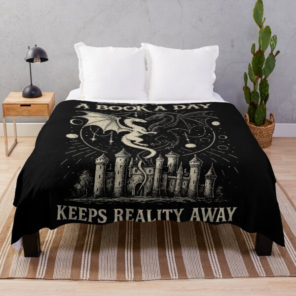 Item preview, A Book A Day Keeps Reality Away , Dragon Fantasy , Gothic Grunge Castle designed and sold by LanoraDamie.