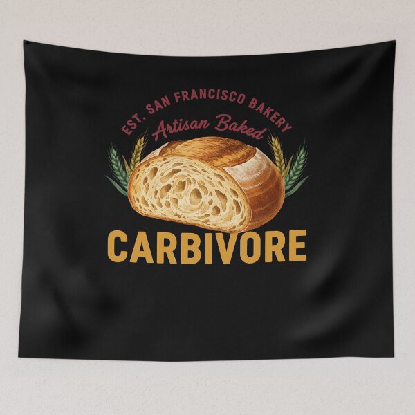 Item preview, sourdough Bread Baking Carbivore San Francisco designed and sold by LuminOrb.