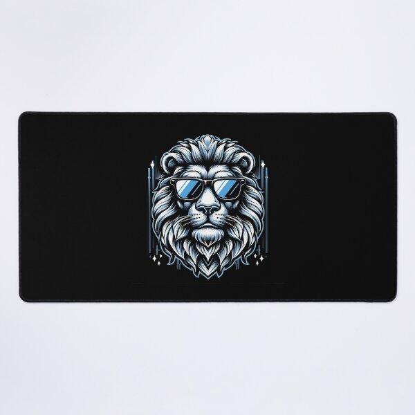 Item preview, Stylized lion illustration wearing sunglasses, exuding a cool and confident vibe with intricate details. designed and sold by beast-net.