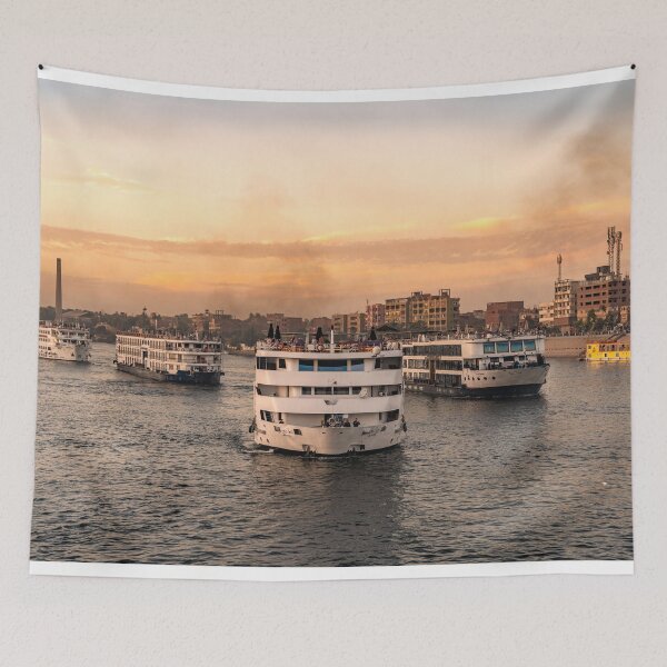 Item preview, Nile Ships at Esna  designed and sold by hawkie.