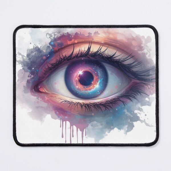 Item preview, Third Eye Awakening – Mystical Cosmic Ink Illustration designed and sold by catcurio.