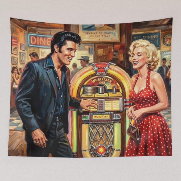 Item preview, Jukebox Legends: Elvis and Marilyn at the Diner designed and sold by Art's Diner.