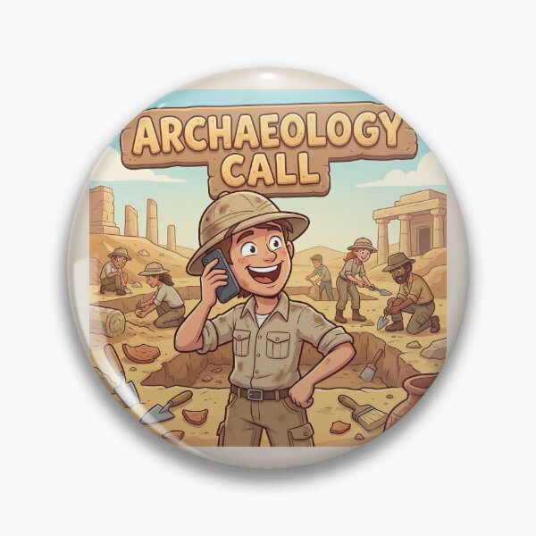 Item preview, Archaeology Call – Funny Archaeologist Pun Design in the Desert designed and sold by WordPlayStudio.