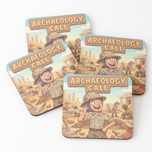 Item preview, Archaeology Call – Funny Archaeologist Pun Design in the Desert designed and sold by WordPlayStudio.