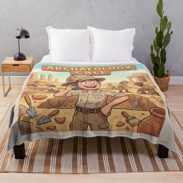 Item preview, Archaeology Call – Funny Archaeologist Pun Design in the Desert designed and sold by WordPlayStudio.