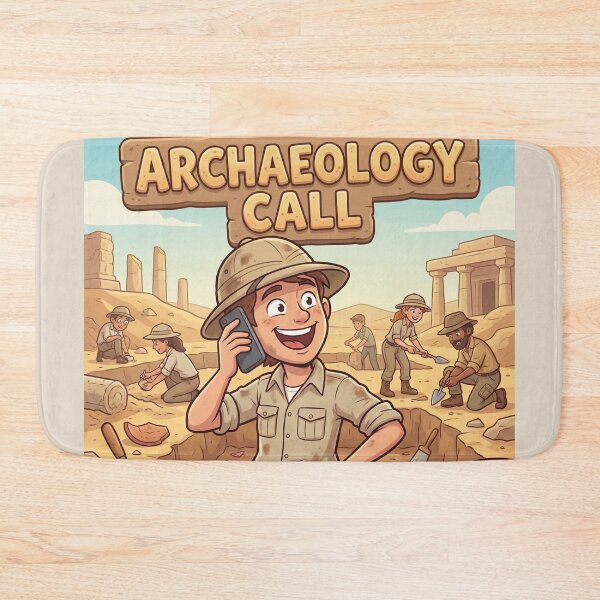 Item preview, Archaeology Call – Funny Archaeologist Pun Design in the Desert designed and sold by WordPlayStudio.
