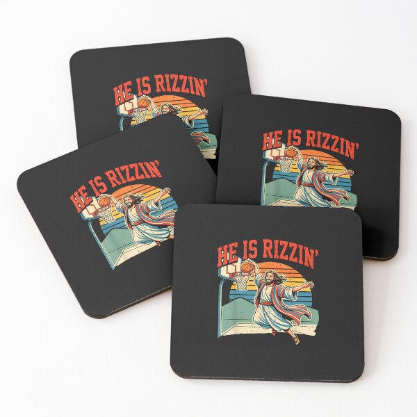 Item preview, He Is Risen Basketball Rizzin' Rizzen Easter Jesus Men Boys designed and sold by scottygrindz.
